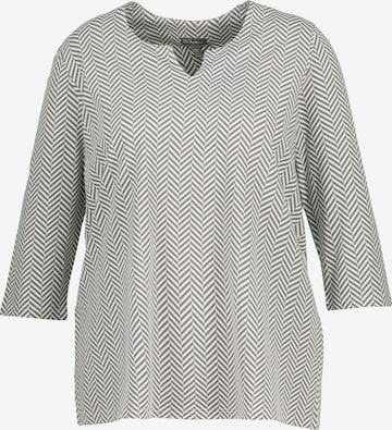 T-shirt Ulla Popken en gris : devant