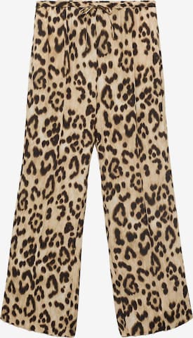 MANGO Широка кройка Панталон 'BERNIE' в бежово: отпред