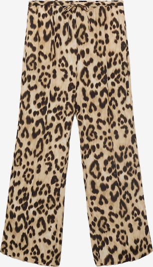 MANGO Housut 'BERNIE' värissä beige / musta, Tuotenäkymä