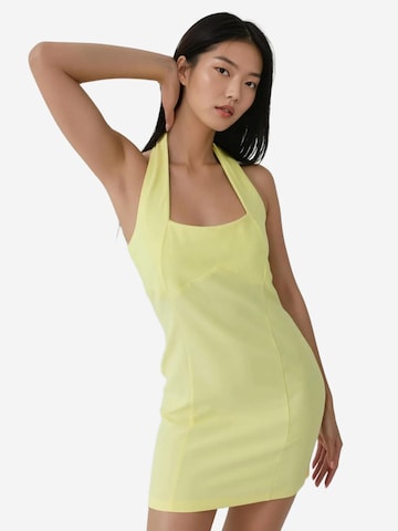 Robe de cocktail Hiccup en jaune : devant