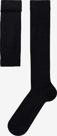 CALZEDONIA Knee High Socks in Black: front