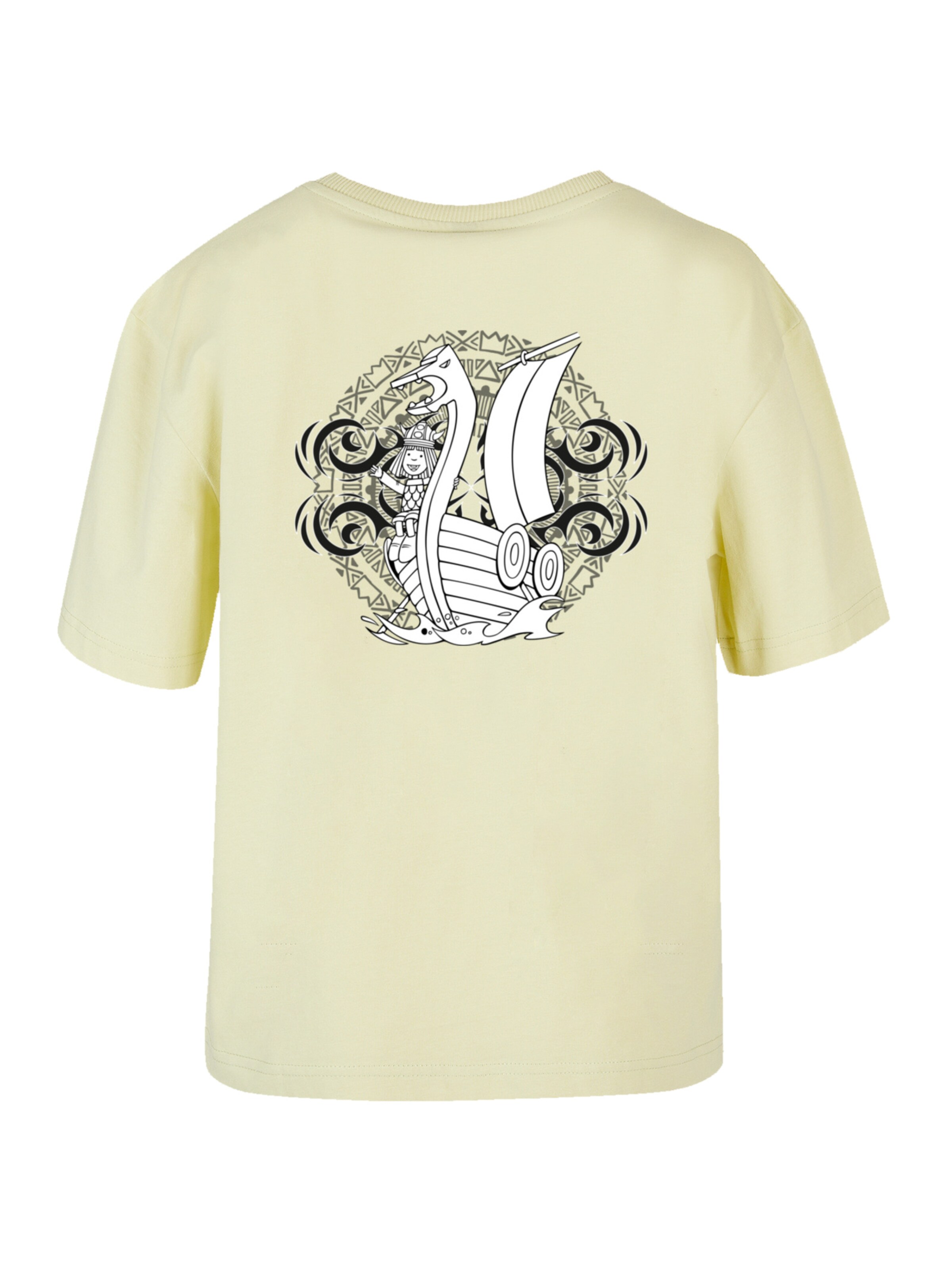 F4NT4STIC Shirt 'Wickie und die starken Männer Heroes of Childhood' in Gelb