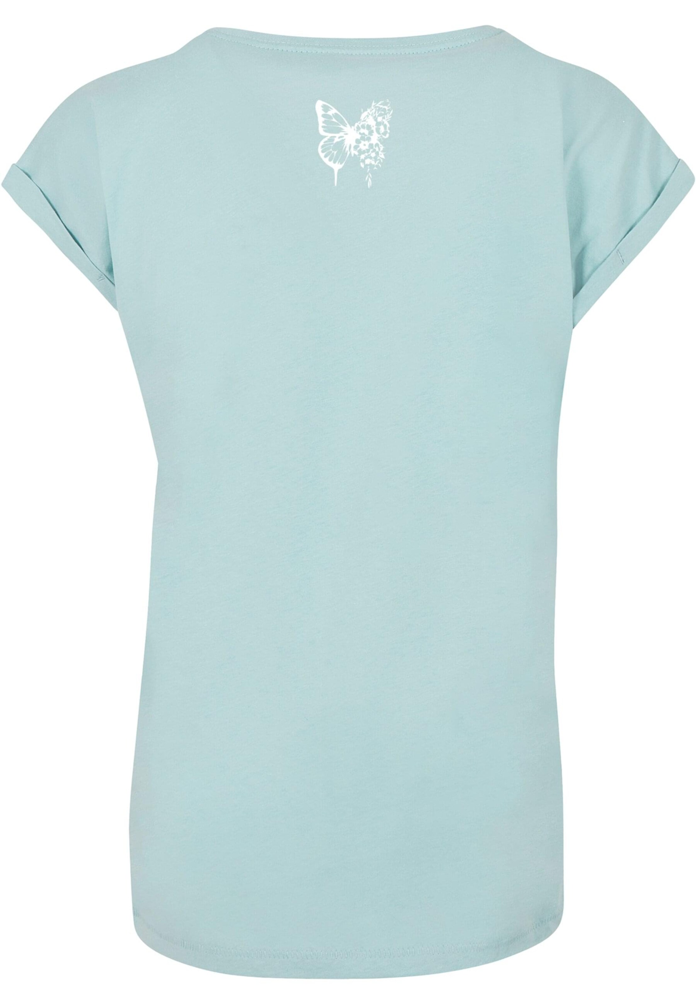 Merchcode T-shirt 'Flowers Bloom' i blå