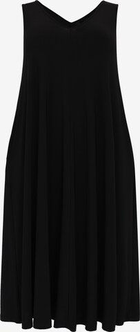 Yoek Dress in Black: front