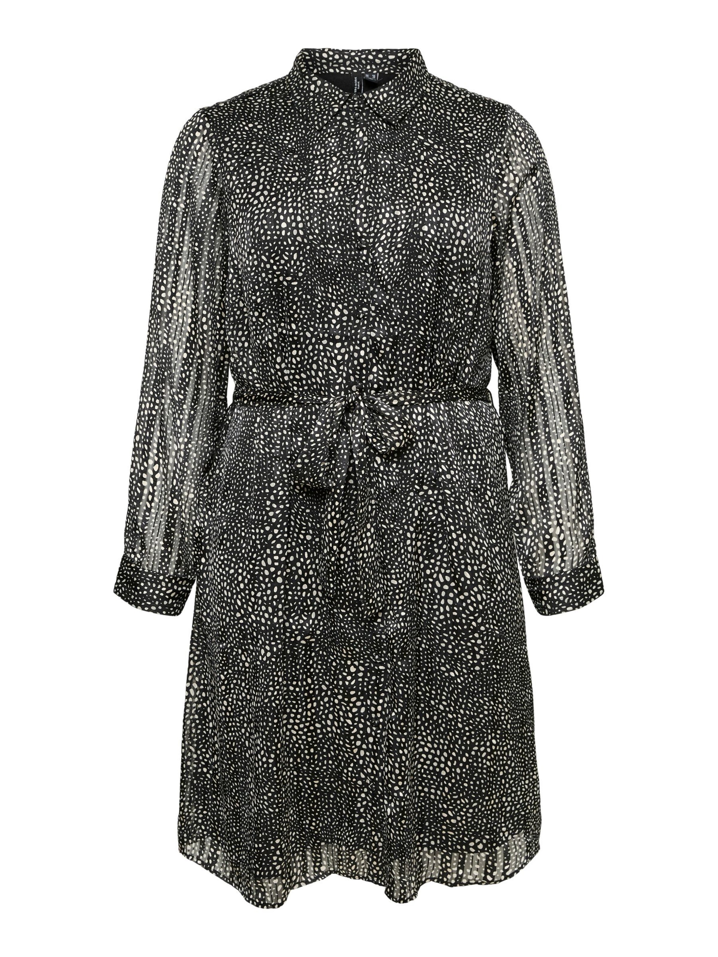 Vero Moda Curve - Vestido camisero 'VMCNABILA' en negro: frente