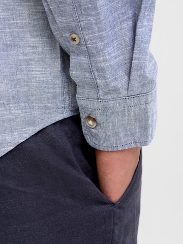 Slim fit Camicia 'JJESummer Band' di JACK & JONES in blu
