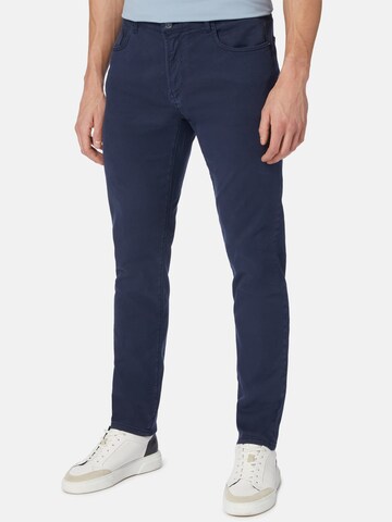 Boggi Milano Slimfit Jeans in Blauw: voorkant