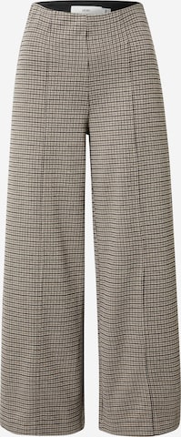 ICHI Wide leg Pants in Beige: front