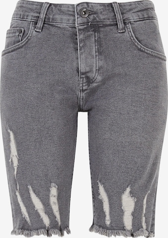 2Y Premium Skinny Shorts in Grau: predná strana