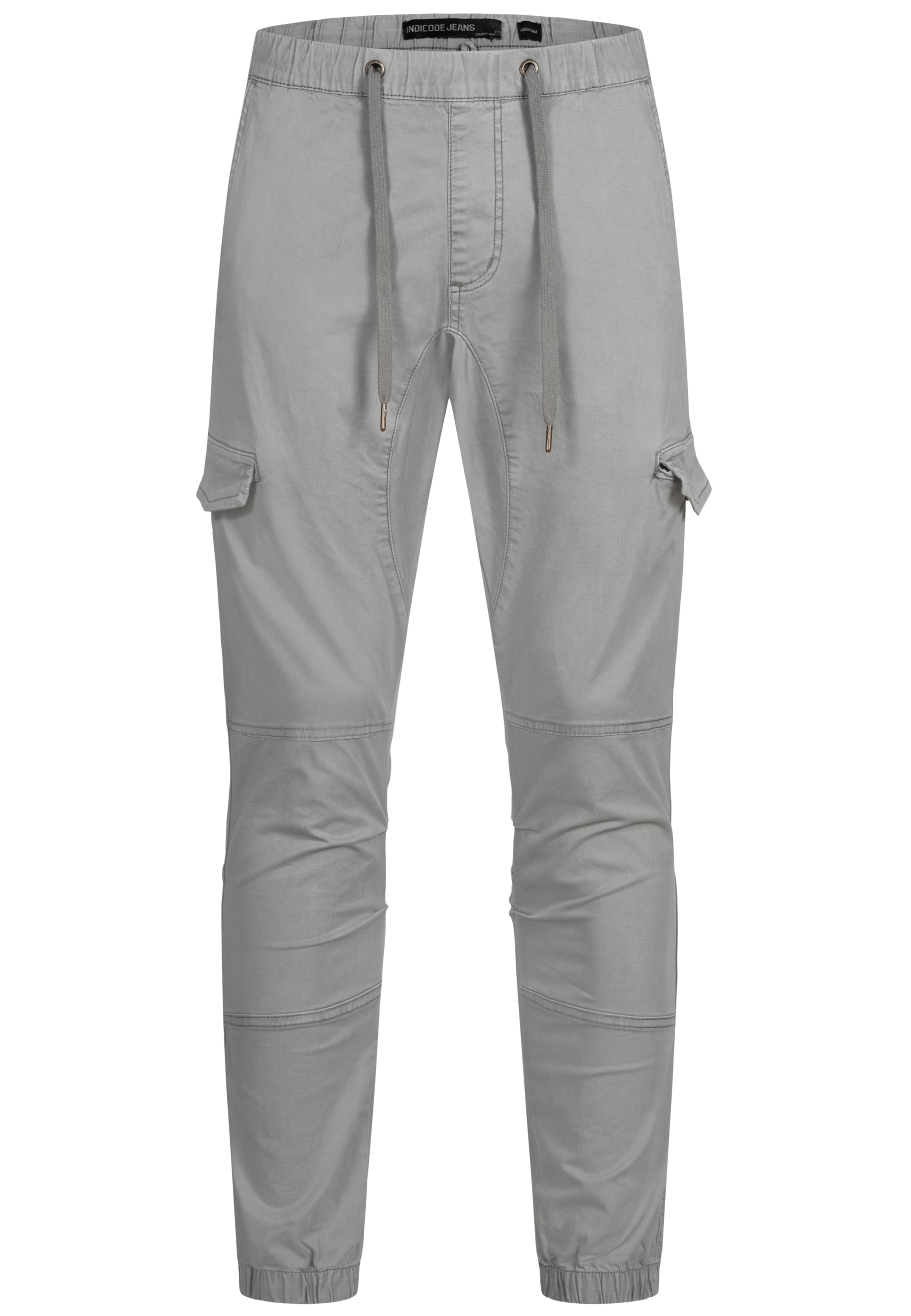 Pantalon cargo 'Pillus' INDICODE JEANS en gris : devant