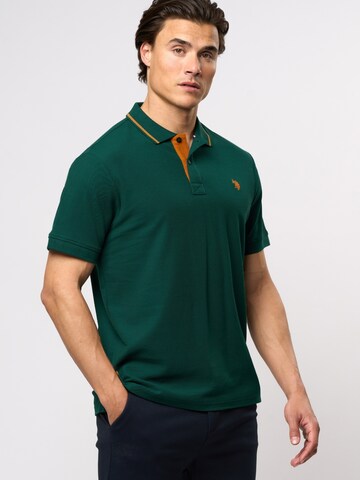 Coupe regular T-Shirt 'Noah' U.S. POLO ASSN. en vert : devant
