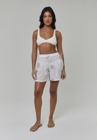 Loosefit Pantalon South Beach en blanc