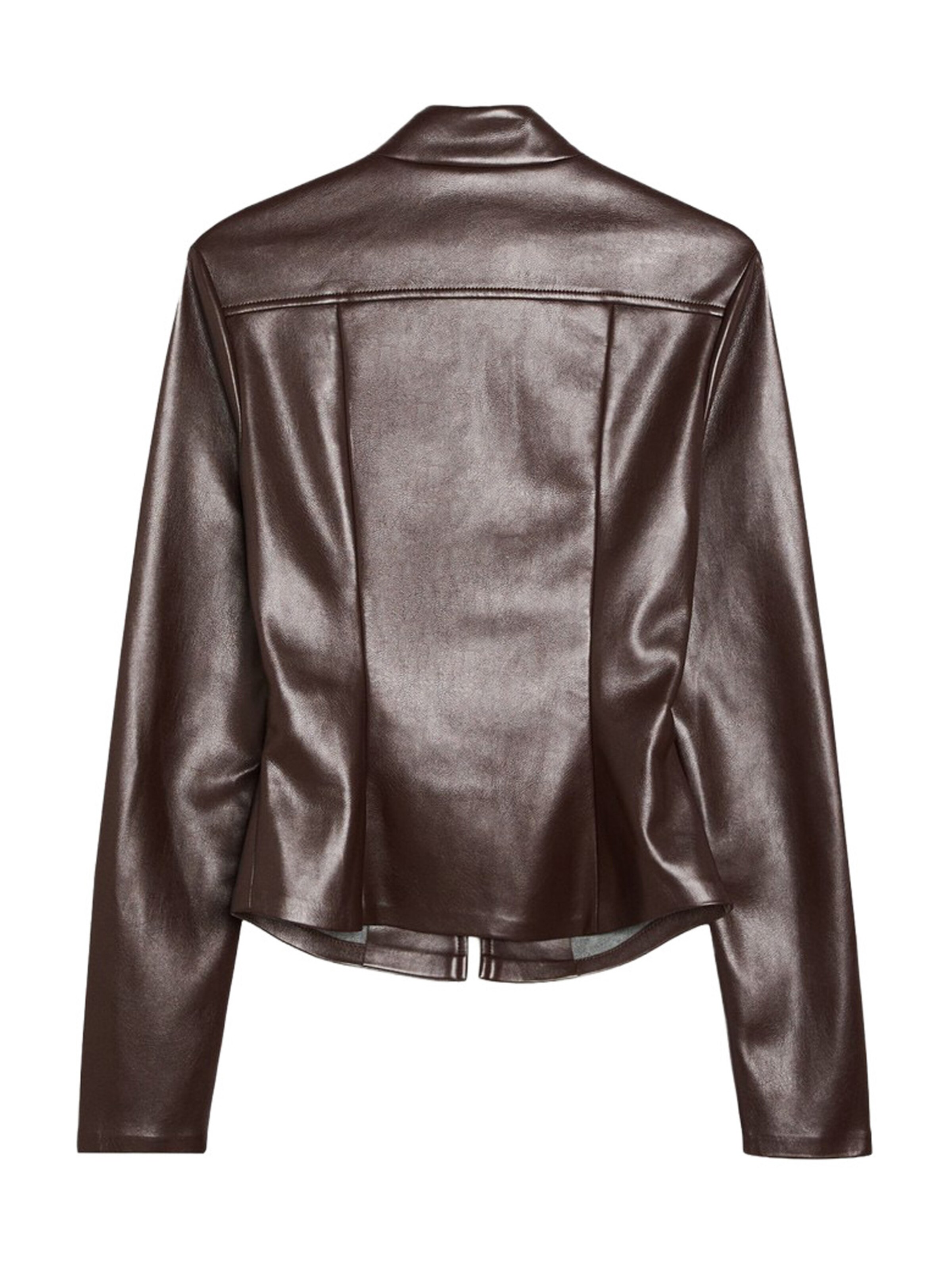 Bershka Between-season jacket in Brown: back