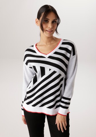 Aniston SELECTED Sweater in White: front