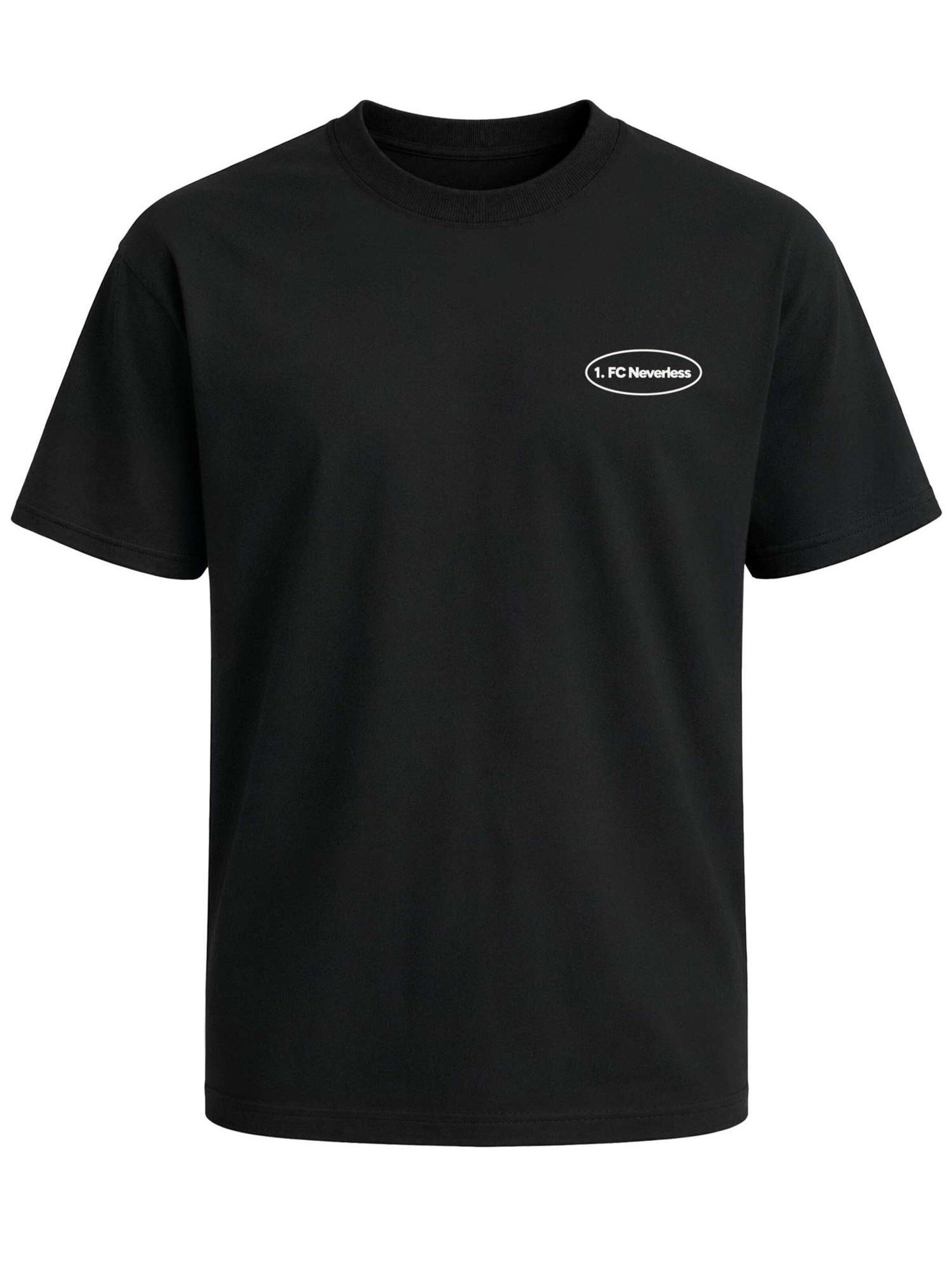 Neverless Shirt 'Soccer Dackel'‌‌‌‌‌‌‌‌‌‌ in Schwarz: Vorderseite