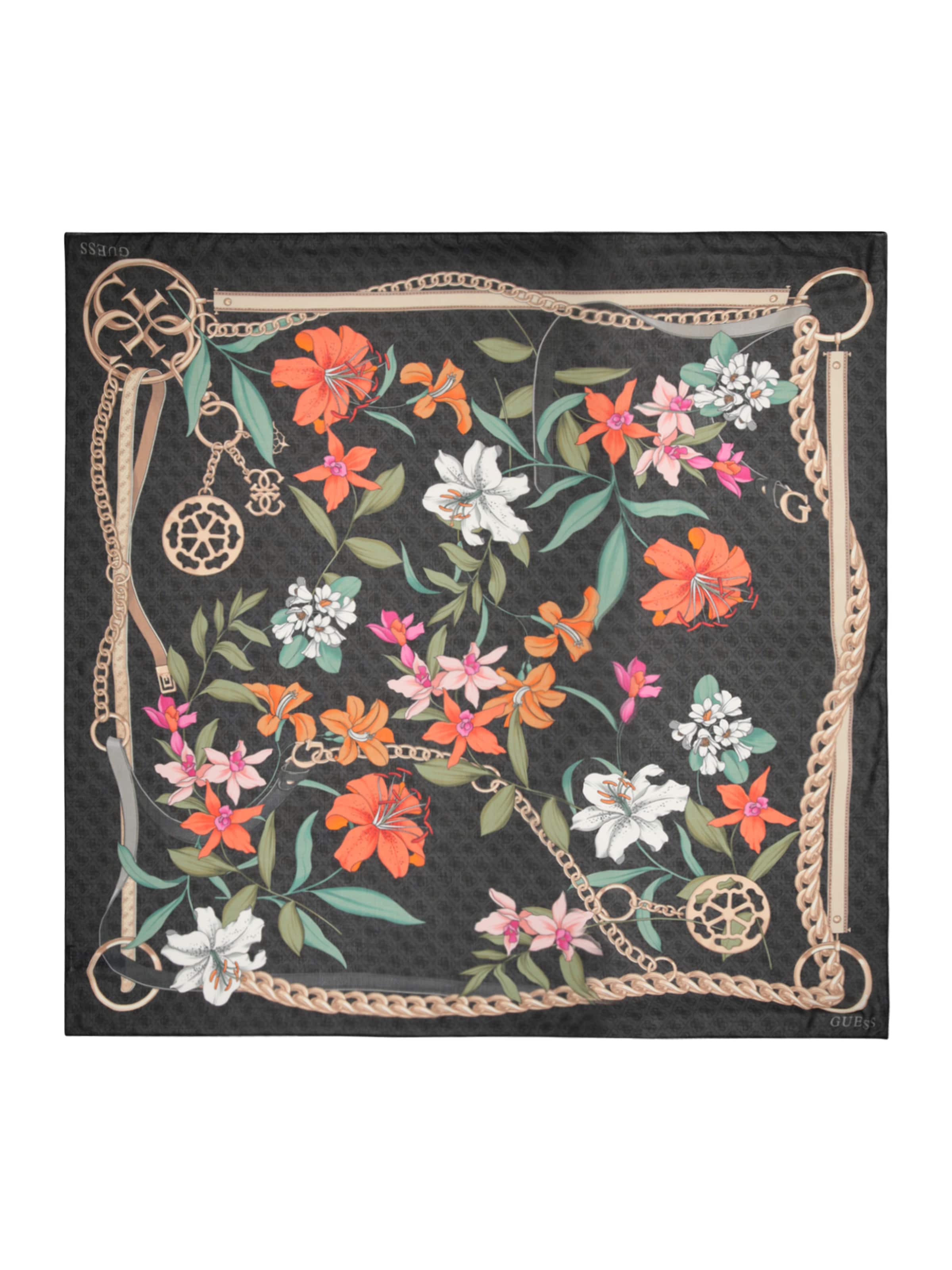 Batistă 'KEFIAH 130X130' de la GUESS pe negru: față