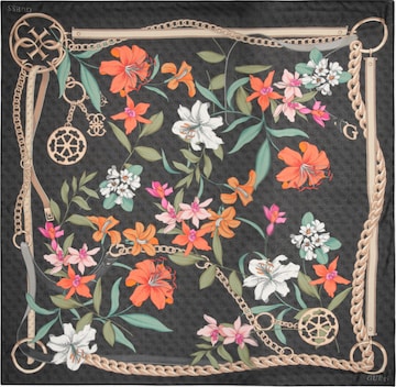 Foulard 'KEFIAH 130X130' GUESS en noir : devant