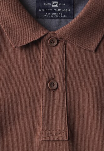 Street One MEN Piquée-Poloshirt in Braun