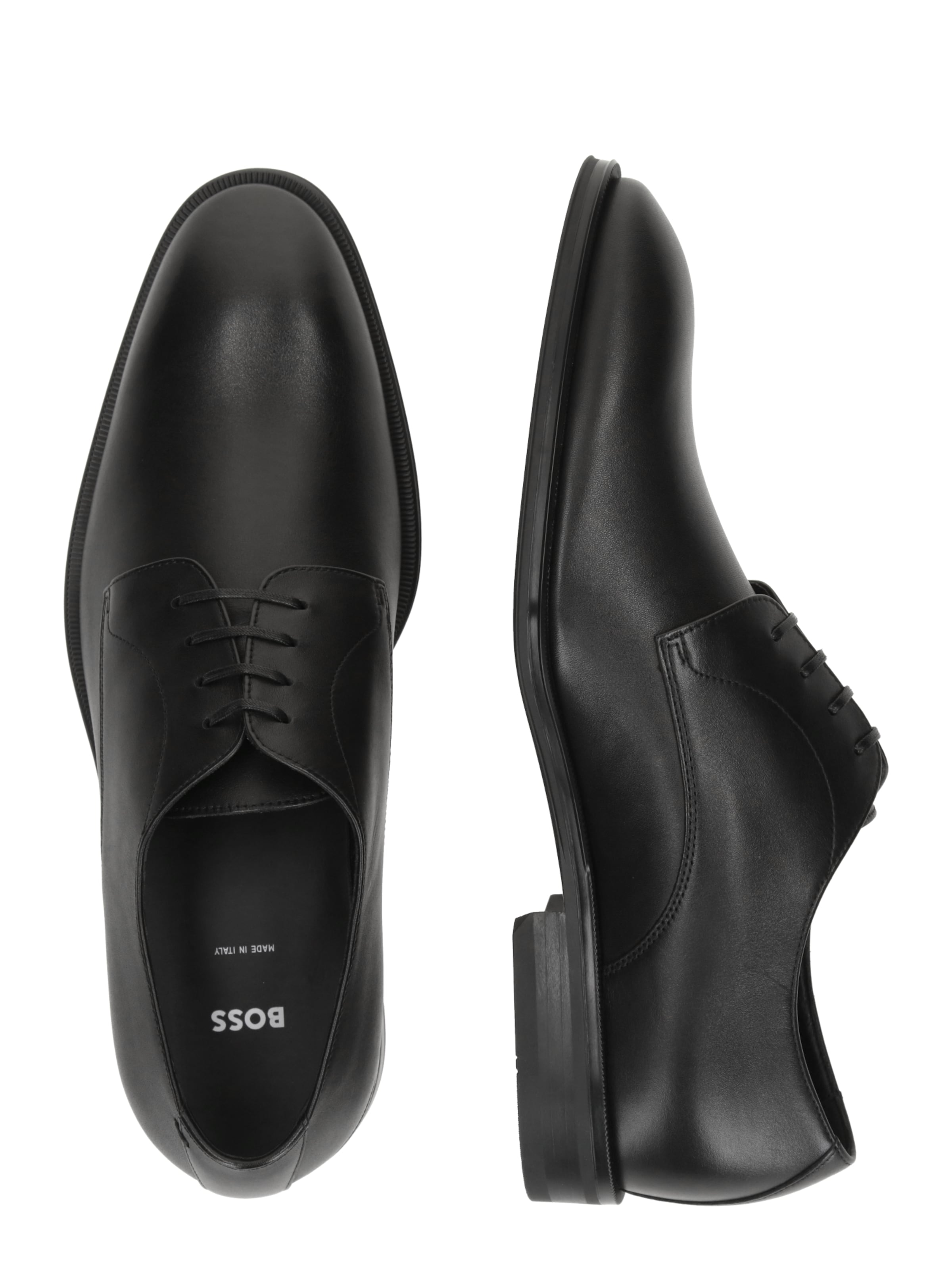 BOSS Buty sznurowane 'Derrek' w kolorze czarny