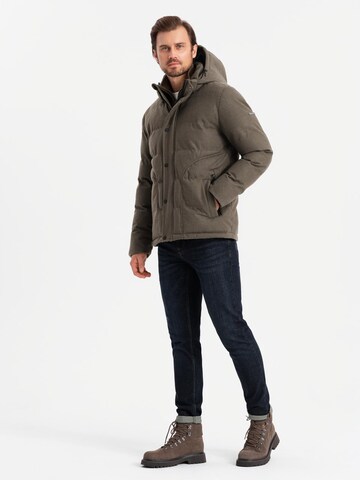 Ombre Winterjas 'OM-JAHP-0203' in Groen