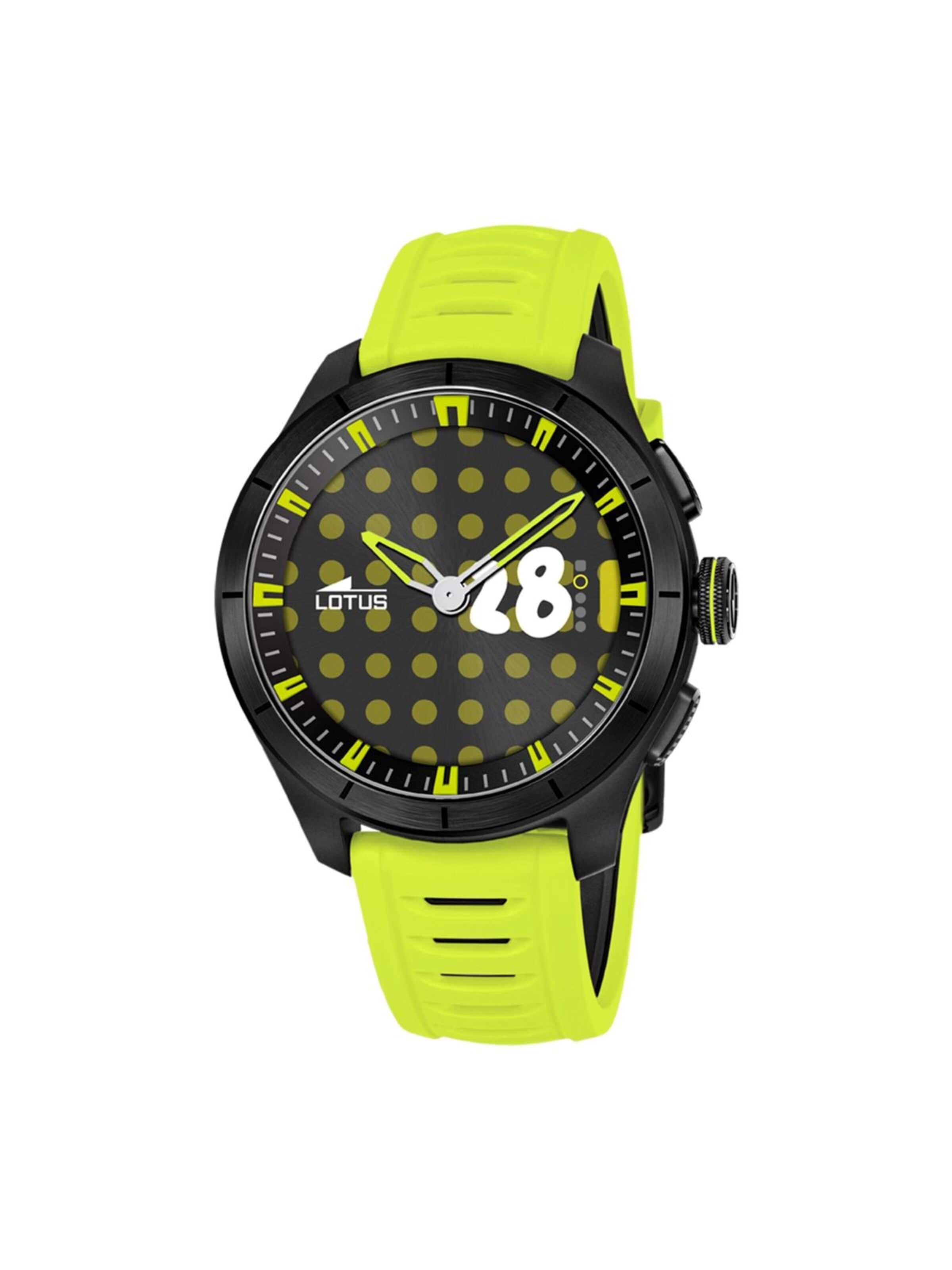 Montre digitale Lotus en vert : devant