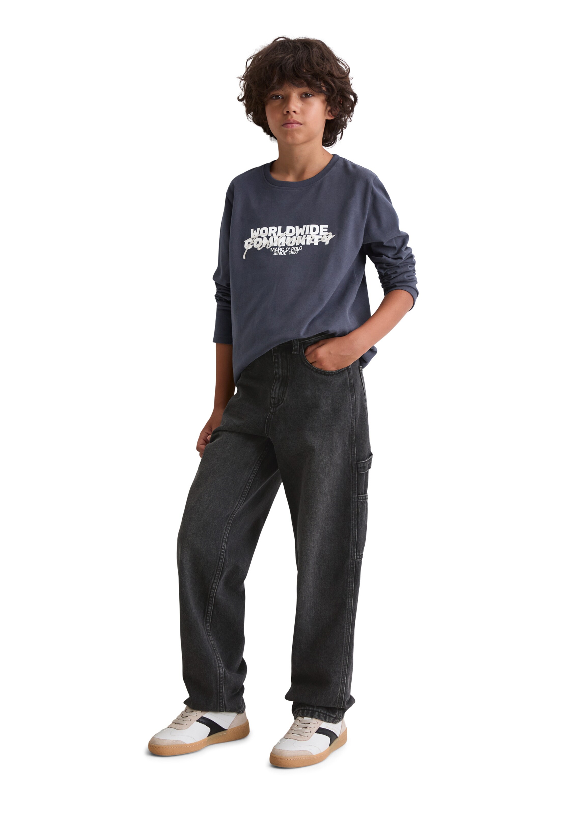 Marc O'Polo Loosefit Jeans in Schwarz: Vorderseite