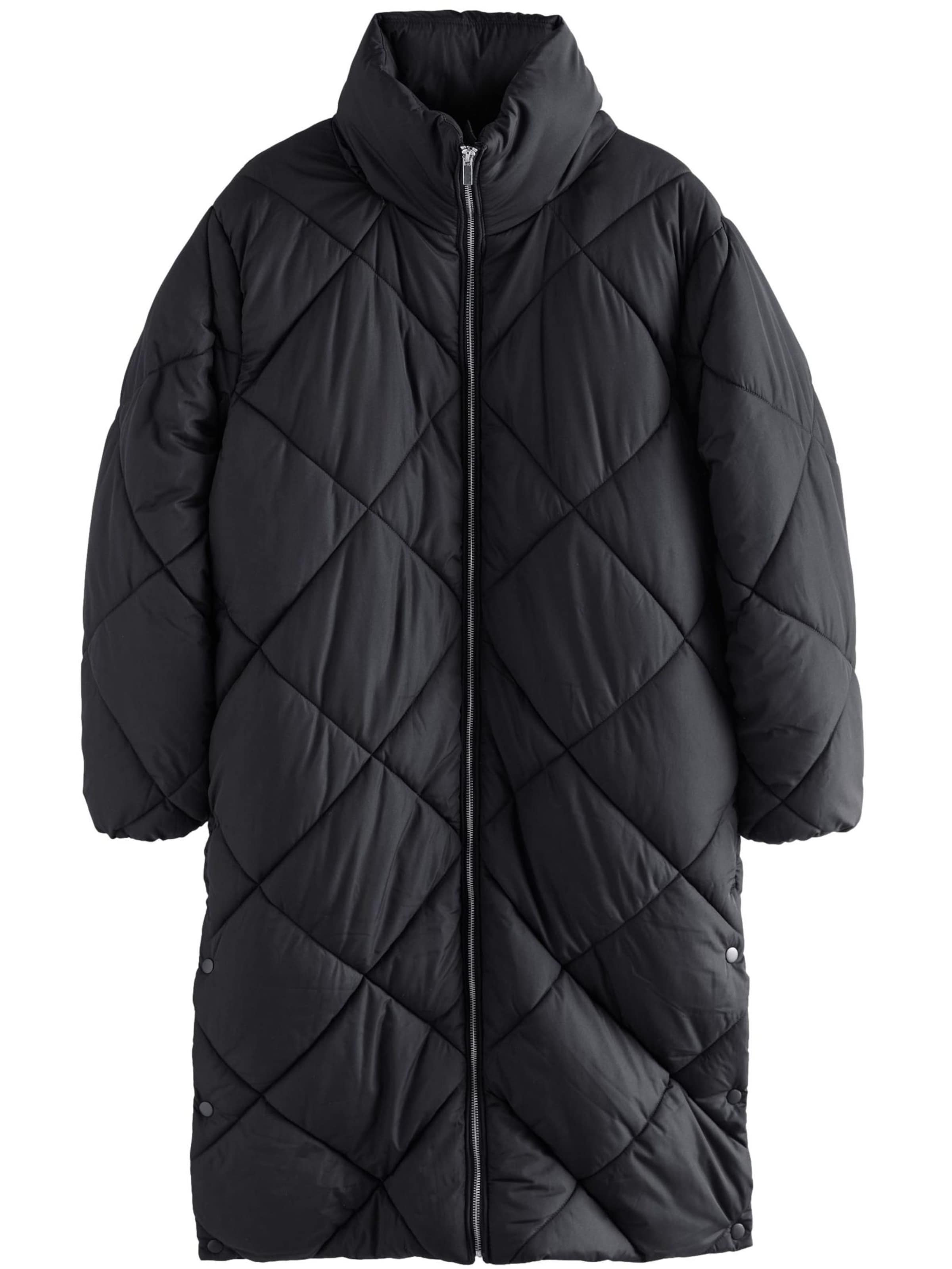 Next Zimný kabát - Čierna: predná strana