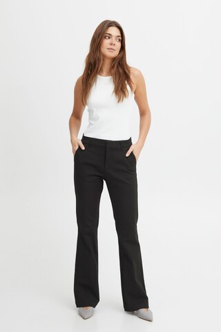PULZ Jeans Flared Παντελόνι 'BINDY' σε μαύρο