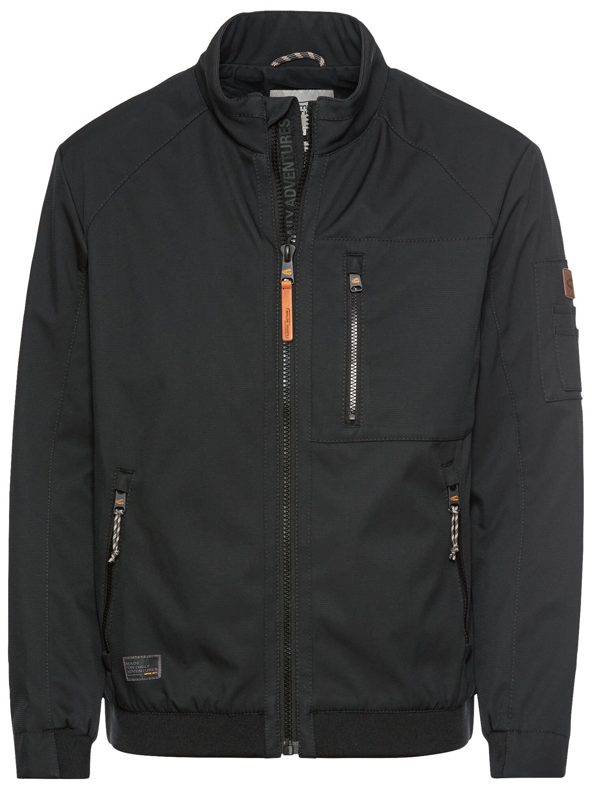 CAMEL ACTIVE Blouson aus recyceltem Polyester in Schwarz: Vorderseite