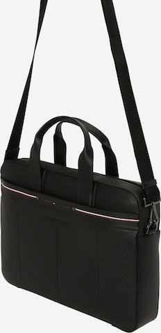 TOMMY HILFIGER Laptop Bag in Black: front