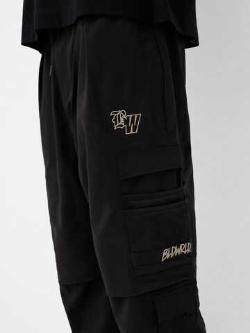 Loosefit Pantalon cargo Bershka en noir