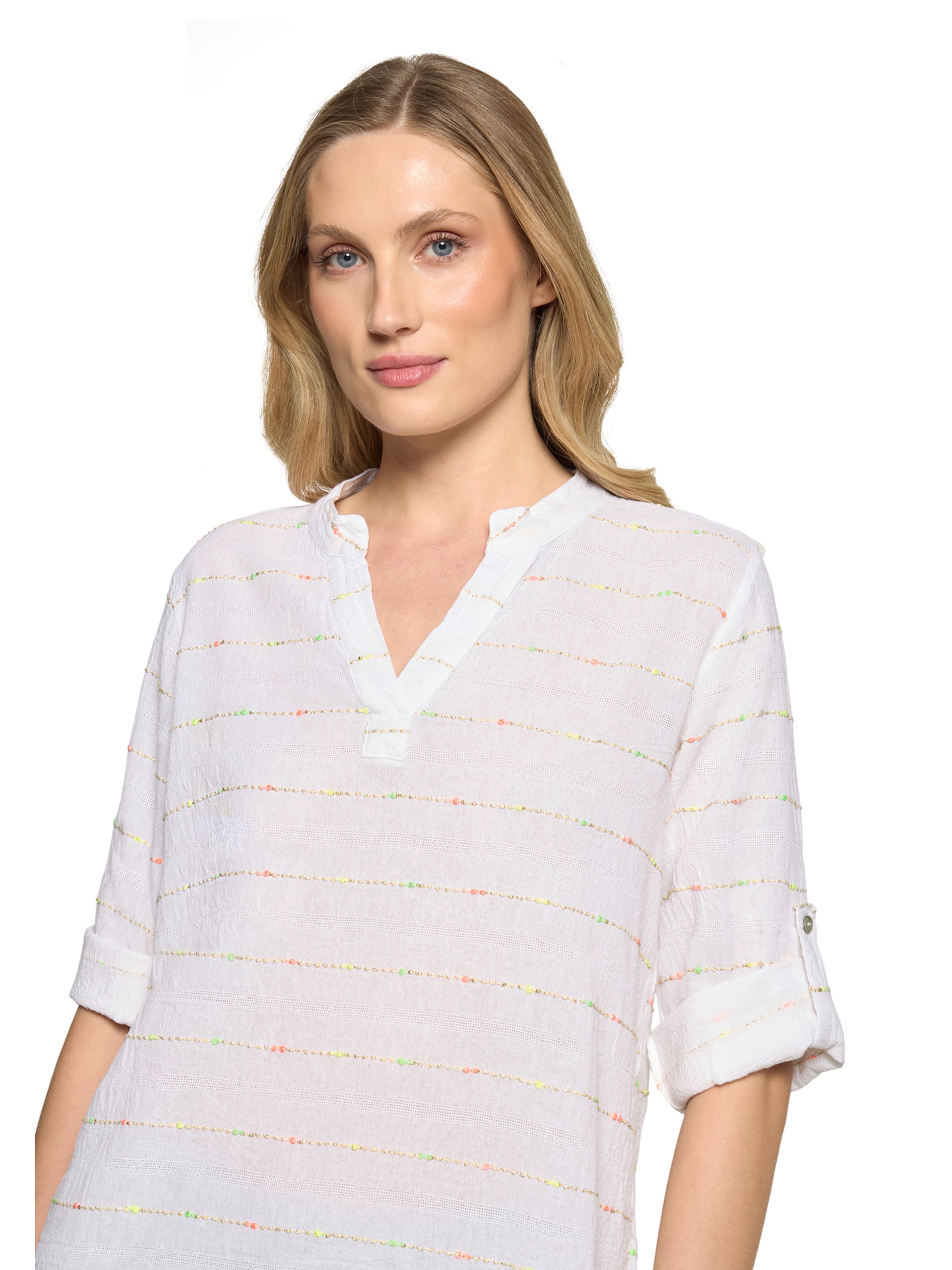 Chemisier Cartoon en blanc