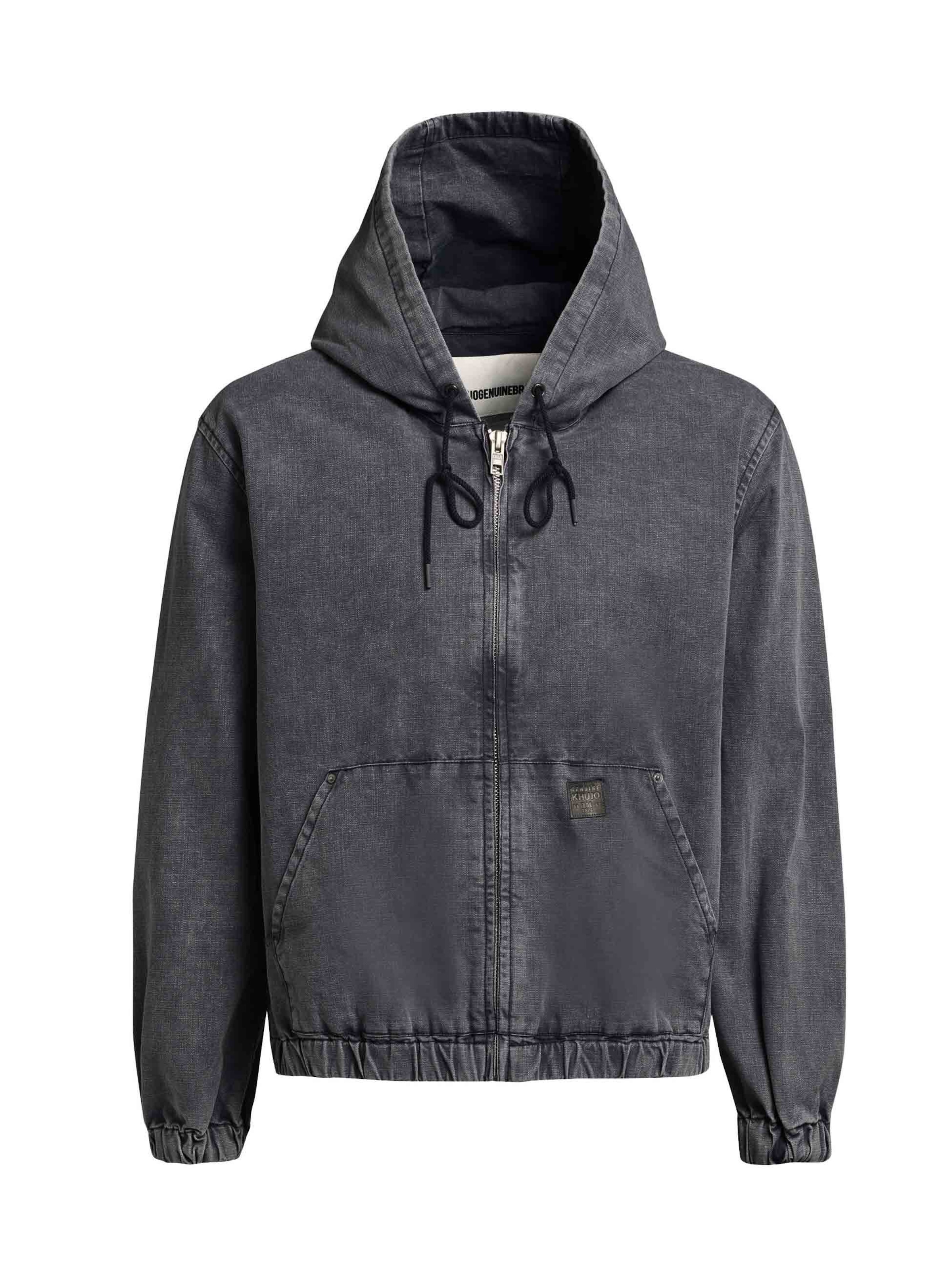 khujo Übergangsjacke 'Darrel' in Schwarz: Vorderseite