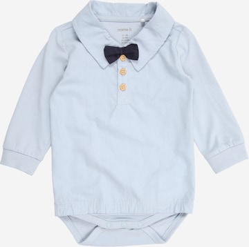 Barboteuse / body 'NBMNOLLER' NAME IT en bleu : devant