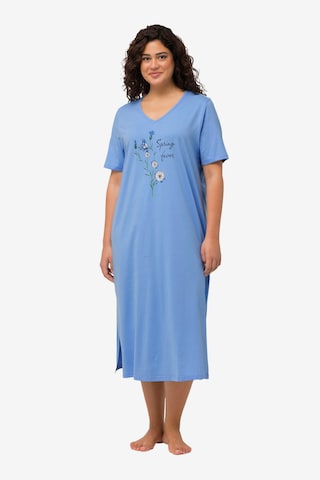 Ulla Popken - Camisola de pijama em azul: frente