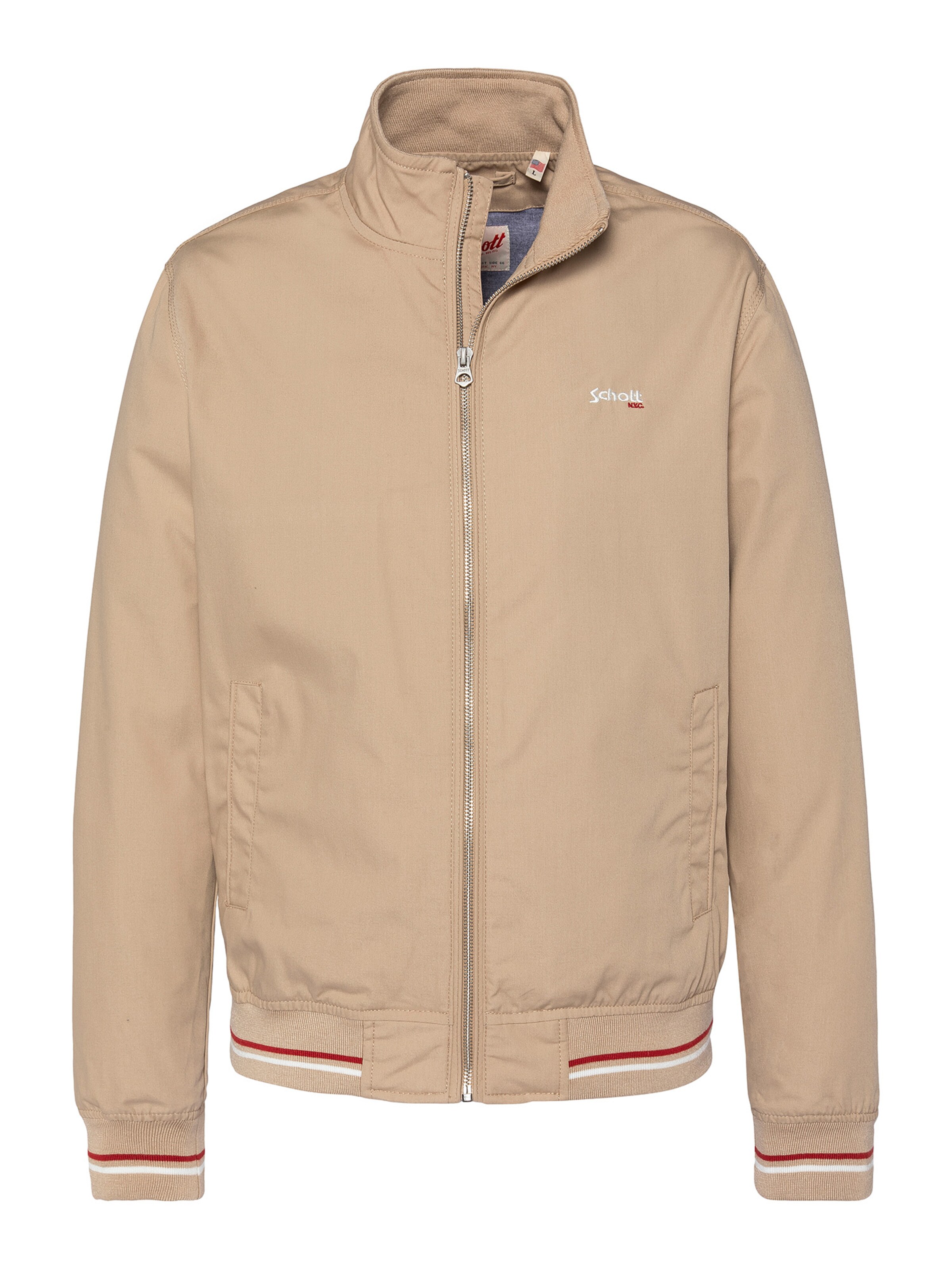 Schott NYC Between-Season Jacket in Beige