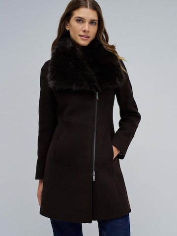 Salsa Jeans Winterjacke 'Wool Coat With Fur Collar'‌‌ in Braun