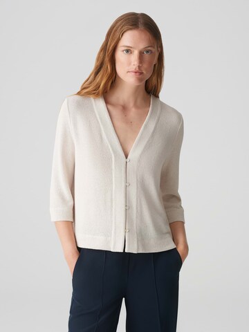 OPUS Strickjacke 'Semipa' in Weiß: Vorderseite