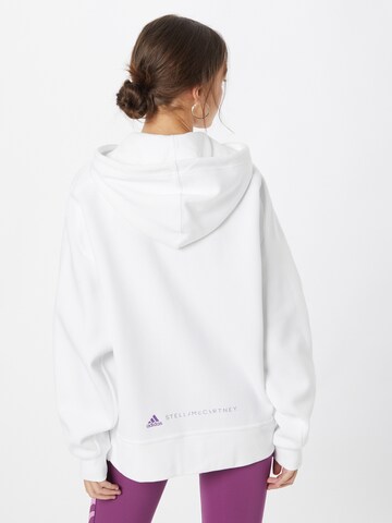 ADIDAS BY STELLA MCCARTNEY - Sudadera con cremallera deportiva en blanco