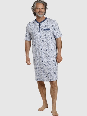 Jan Vanderstorm Long Pajamas ' Unni ' in Blue: front