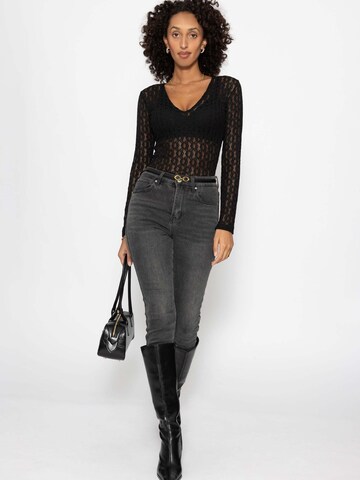 SASSYCLASSY Shirt bodysuit in Black