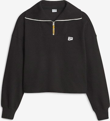 PUMA Sweatshirt 'DOWNTOWN' in Schwarz: predná strana