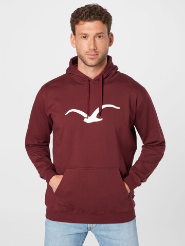 Sweat-shirt 'Möwe' Cleptomanicx en marron : devant