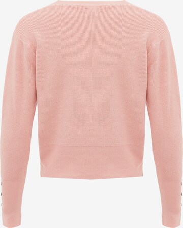 leo basics Knit Cardigan in Pink