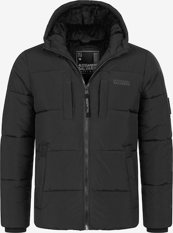 Alessandro Salvarini Winter jacket in Black: front