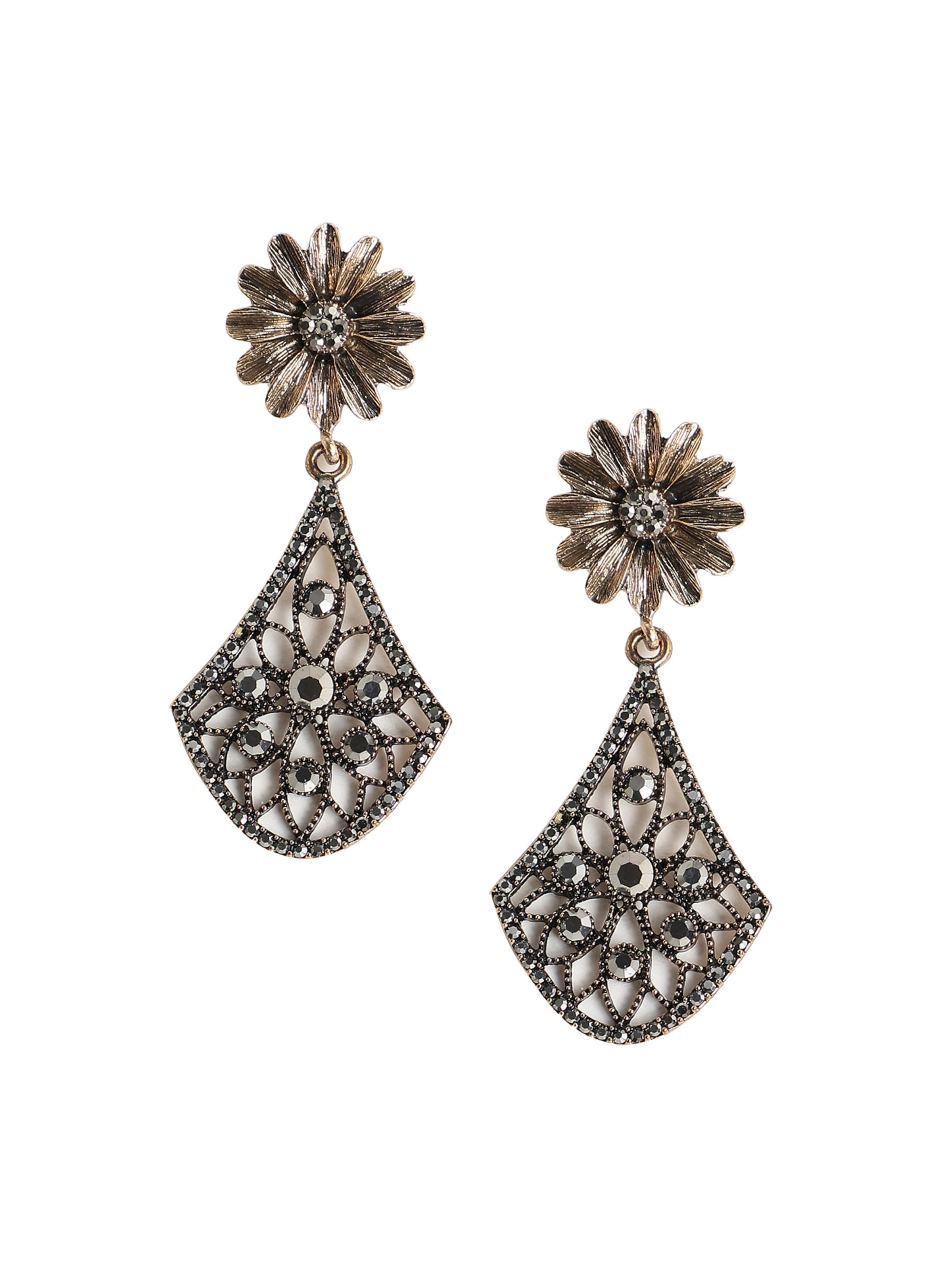 Boucles d'oreilles 'Karen' SOHI en or : devant