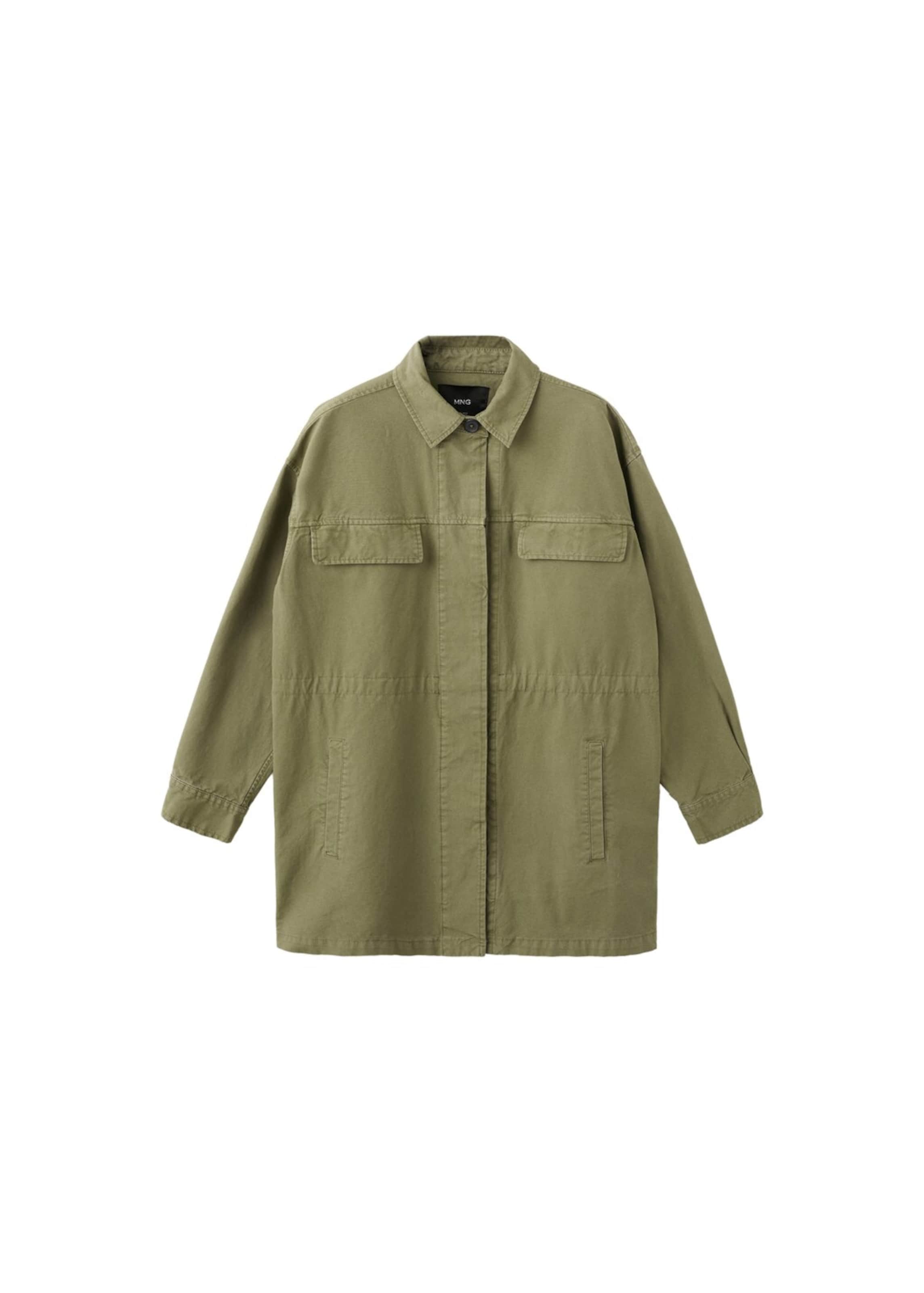 Giacca di mezza stagione 'Campo' di MANGO in verde: frontale