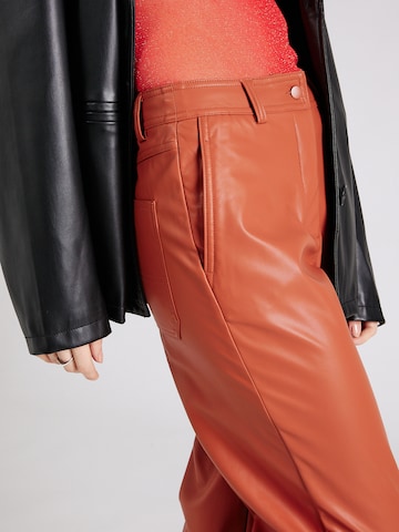 TOPSHOP Wide Leg Hose in Rot