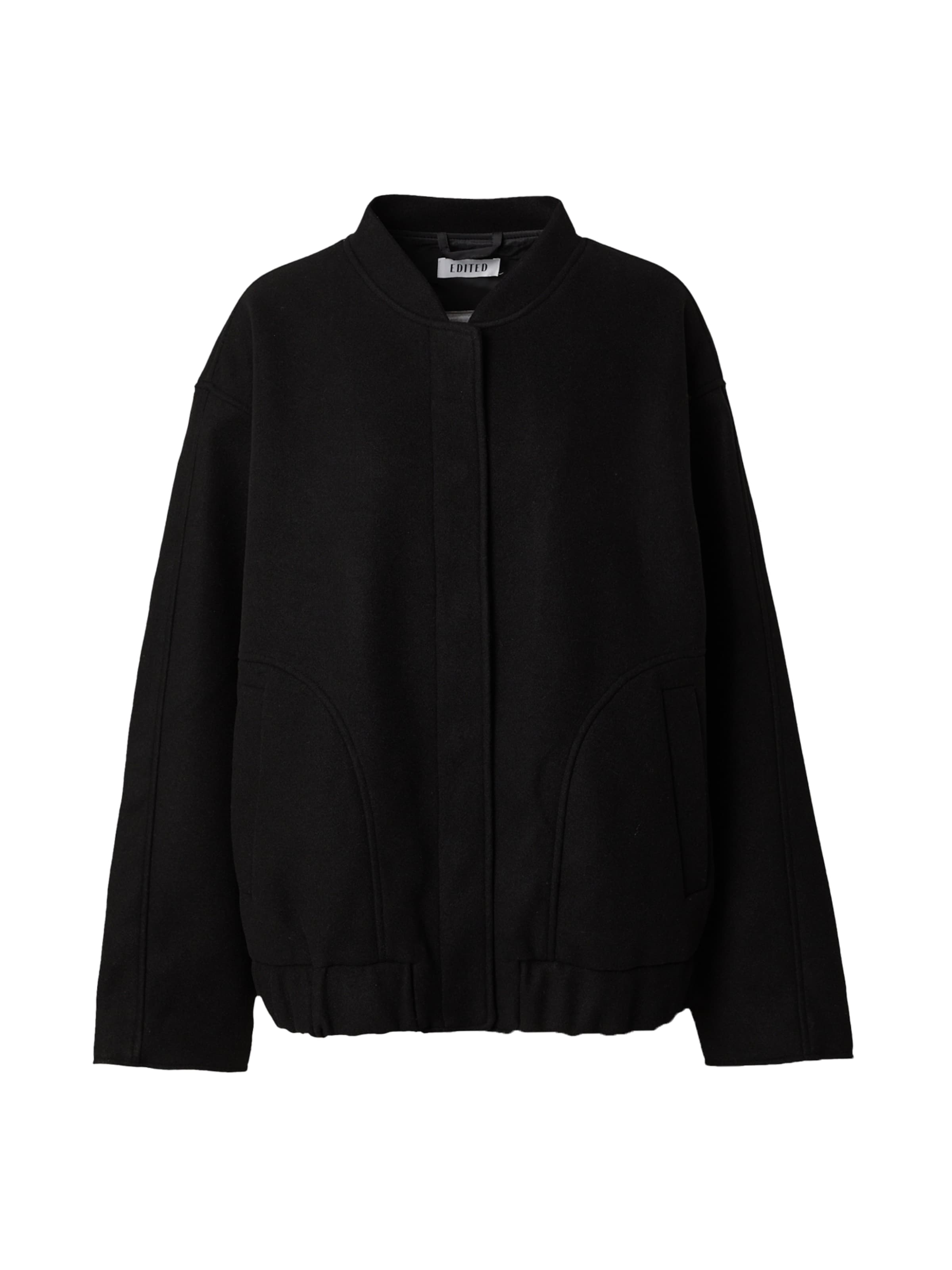 EDITED Φθινοπωρινό και ανοιξιάτικο μπουφάν 'Geena' σε μαύρο: μπροστά