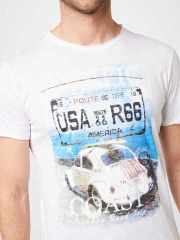 Tricou 'ROAD TRIP' de la Key Largo pe alb